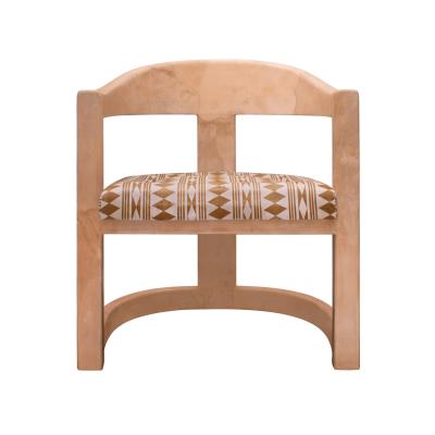 Karl Springer Karl Springer Superb Set of 6 Onassis Chairs in Lacquered Goatskin 1980s