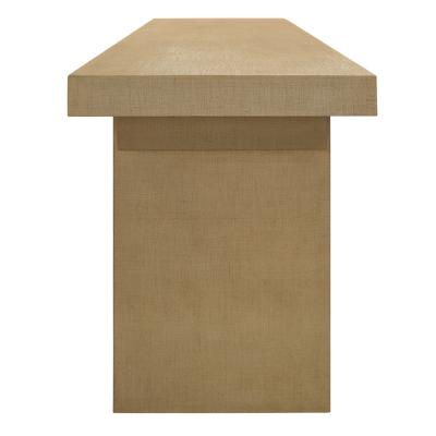 Karl Springer Karl Springer T Style Console Table in Lacquered Linen 1970s