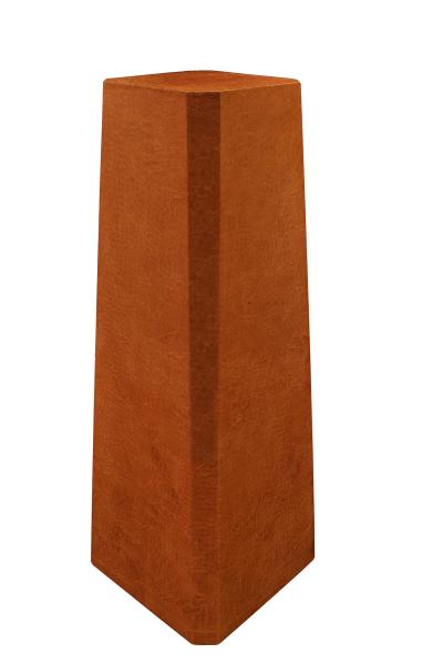 Karl Springer Karl Springer Tapering Pedestal in Embossed Ostrich Foot Leather 1970s