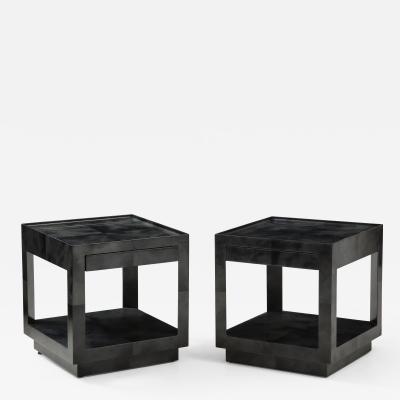 Karl Springer Karl Springer Tray Top End Tables