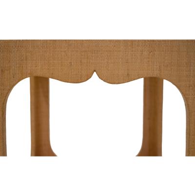 Karl Springer Karl Springer Two Tier Side Table in Grasscloth 1976 1978