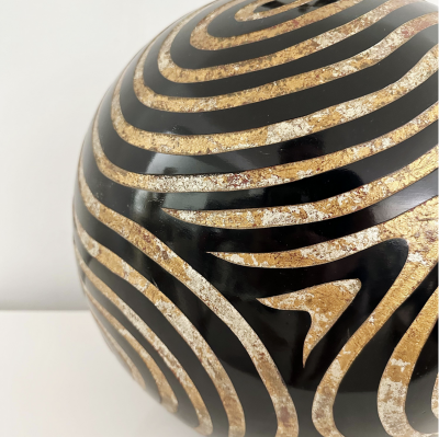 Karl Springer LARGE VERMICELLI COROMANDEL TABLE LAMP