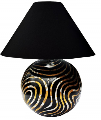 Karl Springer LARGE VERMICELLI COROMANDEL TABLE LAMP