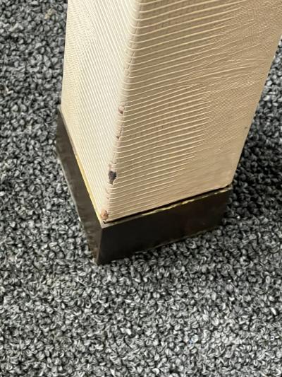 Karl Springer LIZARD BACKGAMMON TABLE WITH BAKELITE PIECES IN THE MANNER OF KARL SPRINGER