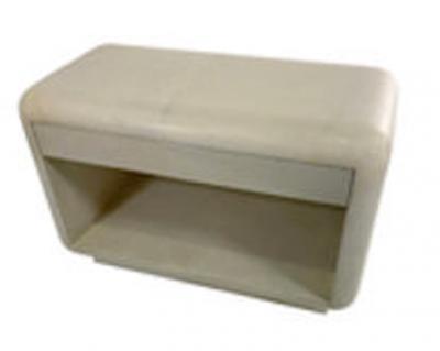 Karl Springer LTD A Pair of American Modern Bullnose Night Tables Karl Springer
