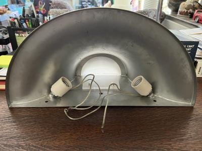 Karl Springer LTD BRASS AND LUCITE TULIP WALL SCONCE BY KARL SPRINGER