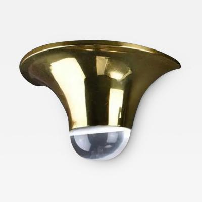 Karl Springer LTD BRASS AND LUCITE TULIP WALL SCONCE BY KARL SPRINGER