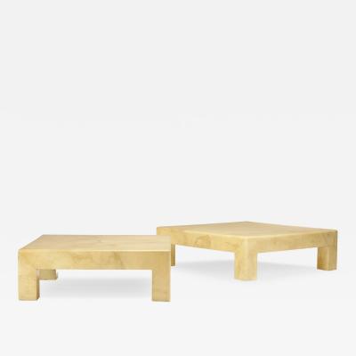 Karl Springer LTD HEAVY PARSONS COFFEE TABLE