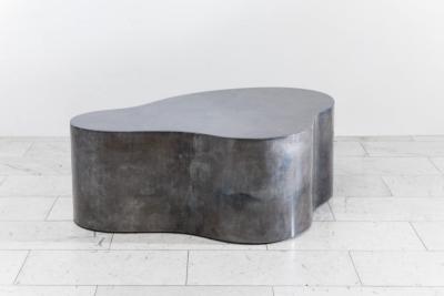 Karl Springer LTD Karl Springer LTD Lacquered Goatskin Free Form Low Table USA