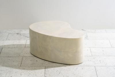Karl Springer LTD Karl Springer LTD Lacquered Goatskin Free Form Low Table USA