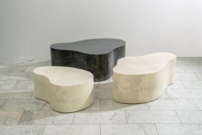 Karl Springer LTD Karl Springer LTD Lacquered Goatskin Free Form Low Table USA