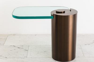 Karl Springer LTD Karl Springer LTD Royal Bronze Sculpture Leg Table USA