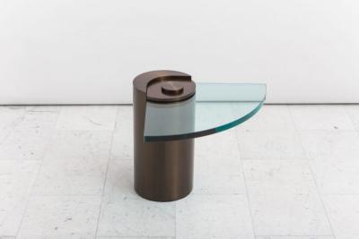 Karl Springer LTD Karl Springer LTD Royal Bronze Sculpture Leg Table USA
