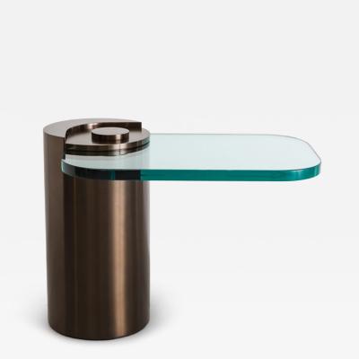 Karl Springer LTD Karl Springer LTD Royal Bronze Sculpture Leg Table USA