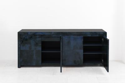 Karl Springer LTD Karl Springer LTD Royal Palm Lacquered Goatskin Credenza USA