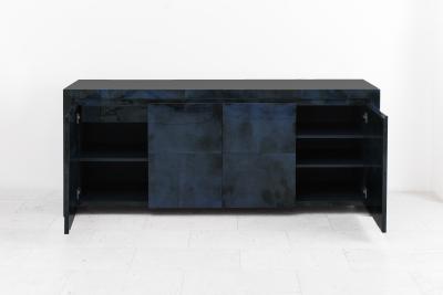 Karl Springer LTD Karl Springer LTD Royal Palm Lacquered Goatskin Credenza USA