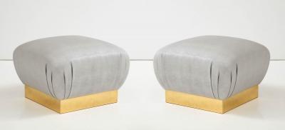 Karl Springer LTD Pair of Karl Springer Ottomans