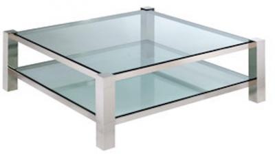 Karl Springer LTD SQUARE LEG COFFEE TABLE