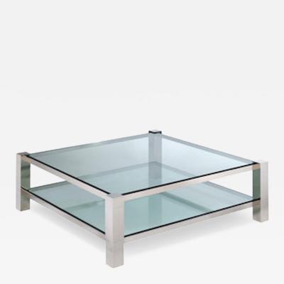 Karl Springer LTD SQUARE LEG COFFEE TABLE