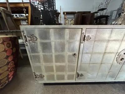 Karl Springer Large Italian Silver Gilt Credenza