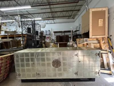 Karl Springer Large Italian Silver Gilt Credenza