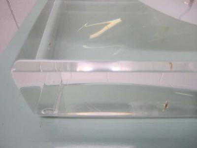 Karl Springer Large Scale Karl Springer Style Circular Lucite Lamp Hollywood Regency Modern