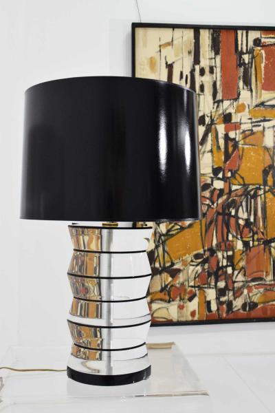 Karl Springer Lucite and Acrylic Table Lamp by Clear Lite