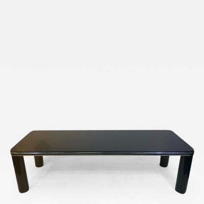 Karl Springer MODERN BLACK MARBLE AND CHROME COFFEE TABLE BY KARL SPRINGER