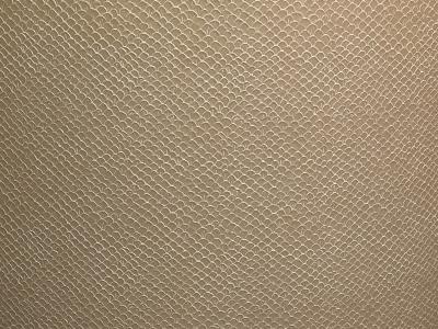 Karl Springer MODERN FAUX SNAKESKIN AND BRASS SCALLOP EDGE CONSOLE