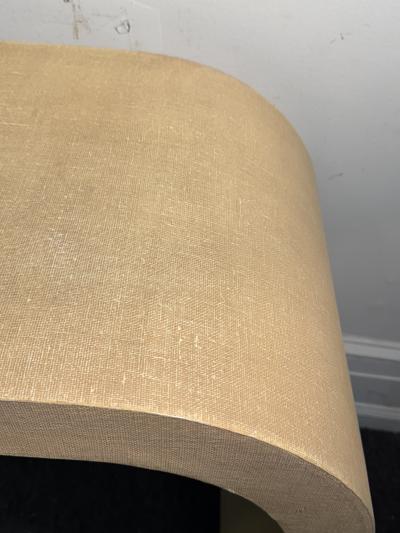 Karl Springer MODERN GRASSCLOTH WATERFALL CONSOLE IN THE MANNER OF KARL SPRINGER