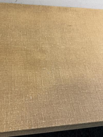 Karl Springer MODERN GRASSCLOTH WATERFALL CONSOLE IN THE MANNER OF KARL SPRINGER