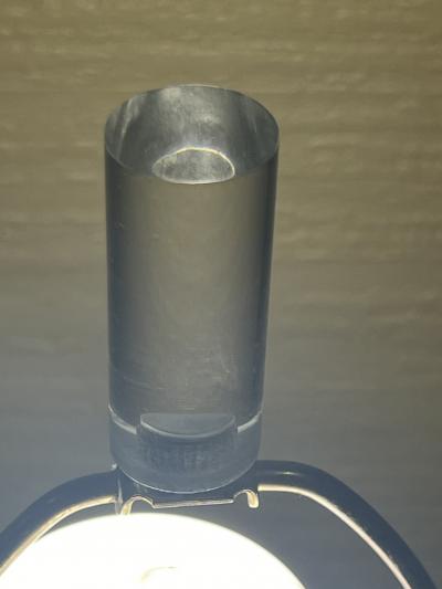 Karl Springer MODERN LUCITE AND BRASS TESELLATED BONE LAMP IN THE MANNER OF KARL SPRINGER