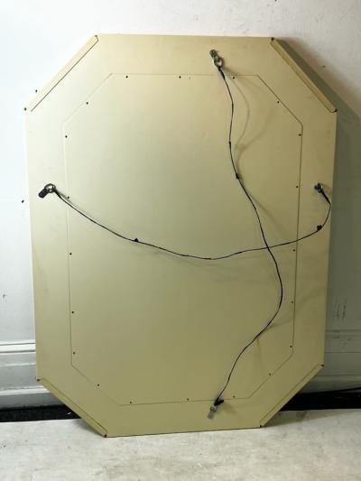 Karl Springer MODERN SHAGREEN AND LACQUER MIRROR ATTRIBUTED TO KARL SPRINGER