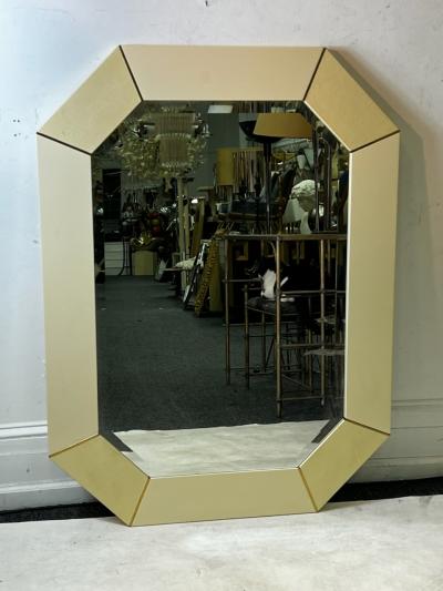 Karl Springer MODERN SHAGREEN AND LACQUER MIRROR ATTRIBUTED TO KARL SPRINGER
