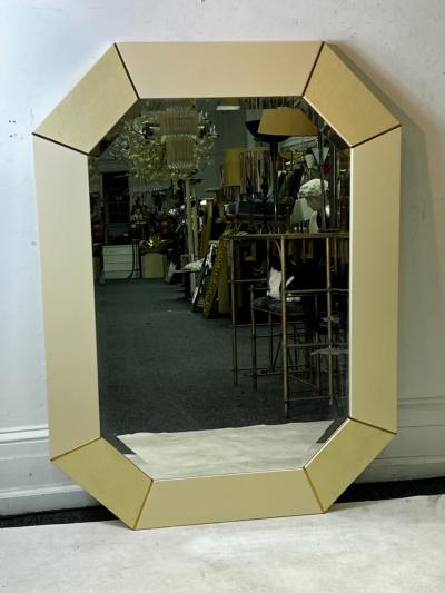 Karl Springer MODERN SHAGREEN AND LACQUER MIRROR ATTRIBUTED TO KARL SPRINGER