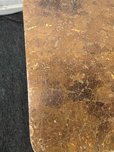 Karl Springer MODERNIST COCONUT SHELL LACQUERED COFFEE TABLE ATTRIBUTED TO KARL SPRINGER