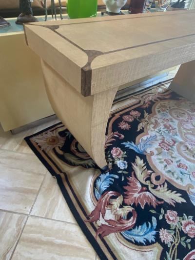 Karl Springer MODERNIST GRASSCLOTH AND PYTHON CONSOLE