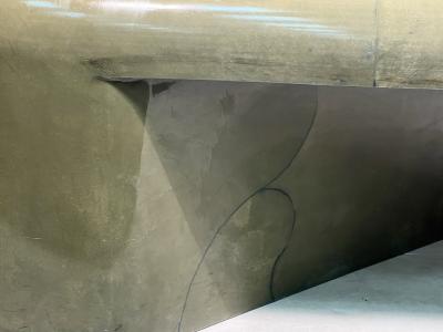 Karl Springer MODERNIST SCULPTURAL GOATSKIN COFFEE TABLE BY KARL SPRINGER