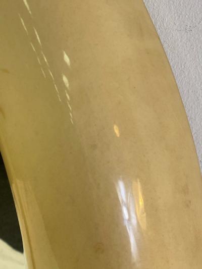 Karl Springer MONUMENTAL GOATSKIN AND BRASS MIRROR BY KARL SPRINGER