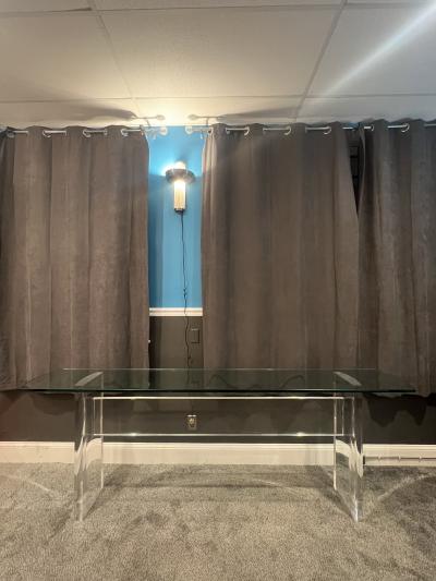 Karl Springer MONUMENTAL MODERNIST LUCITE CONSOLE