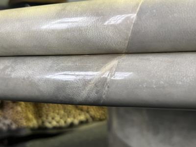 Karl Springer MONUMENTAL ROUND GOATSKIN DINING TABLE BY KARL SPRINGER