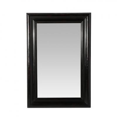 Karl Springer Mid Century French Polished Tortoise Hue Finish Molding Mirror by Karl Springer