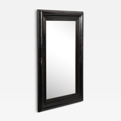 Karl Springer Mid Century French Polished Tortoise Hue Finish Molding Mirror by Karl Springer