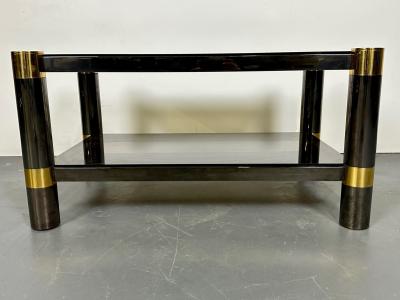 Karl Springer Mid Century Modern Signed Karl Springer Rectangular Coffee Cocktail Table