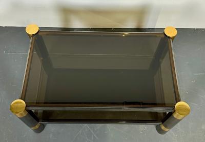 Karl Springer Mid Century Modern Signed Karl Springer Rectangular Coffee Cocktail Table