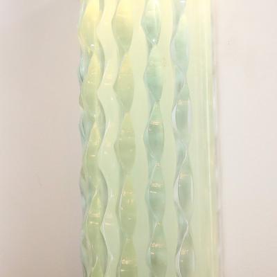 Karl Springer Mid Century Modernist Chrome Lucite Waterfall Sconce by Karl Springer