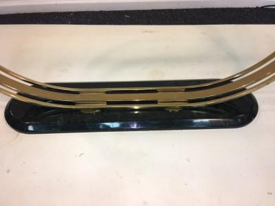 Karl Springer Modern U Shaped Console Table in the Manner of Karl Springer