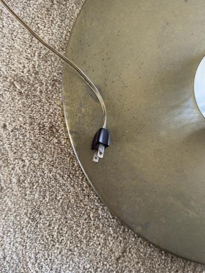 Karl Springer Monumental Chrome Brass and Lucite Torchiere Floor Lamp by Karl Springer