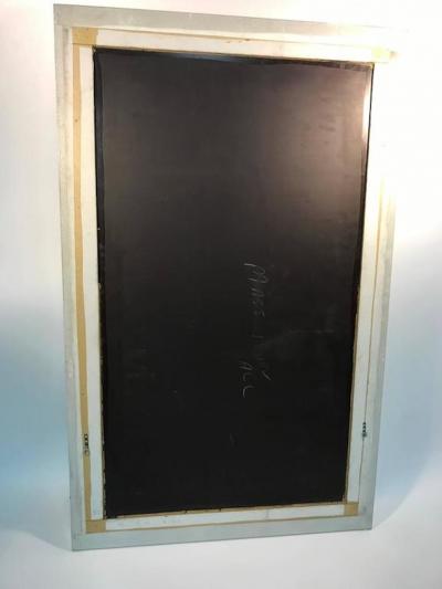 Karl Springer Monumental Faux Snakeskin Wall Mirror in the Manner of Karl Springer