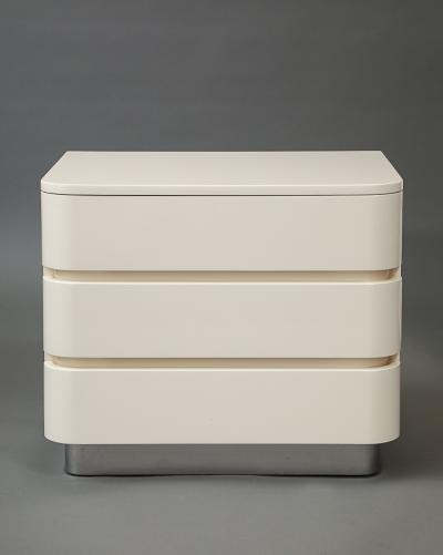 Karl Springer Pair of Side Tables